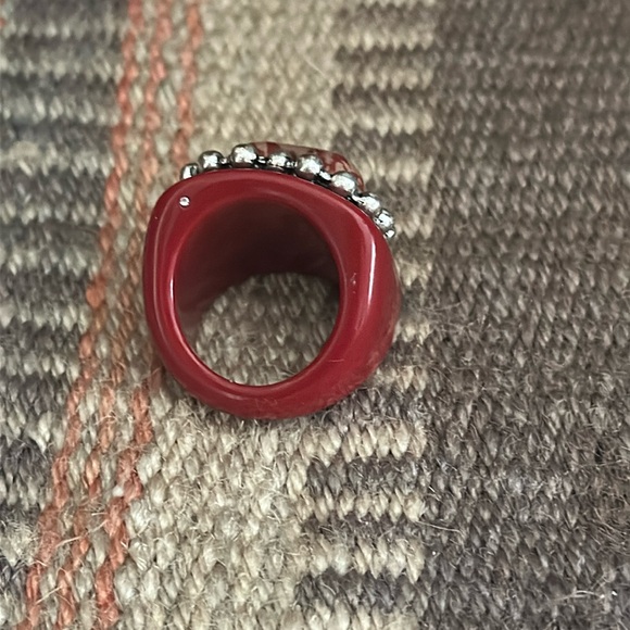 🌵SOLD🌵NWOT Free People Studded Heart Ring - Picture 6 of 8